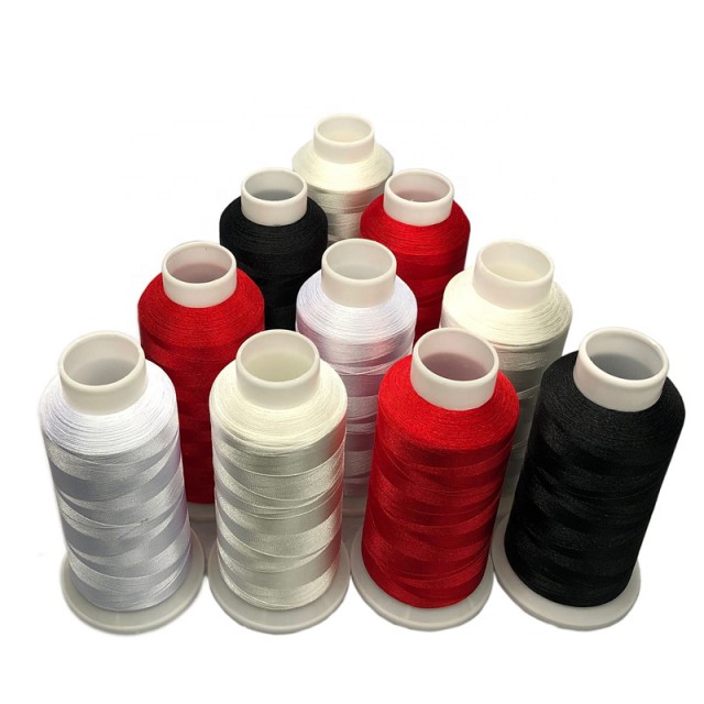 100% polyester 120D/2 filament embroidery thread 