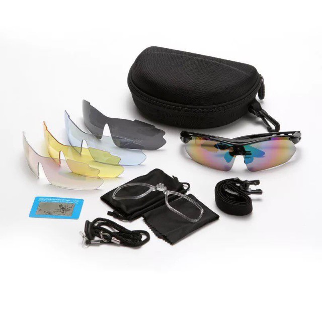5 Lens TR90 Polarized Cycling Eyewear Myopia Frame Outdoor Sports